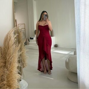 Elegant Red Evening Dress